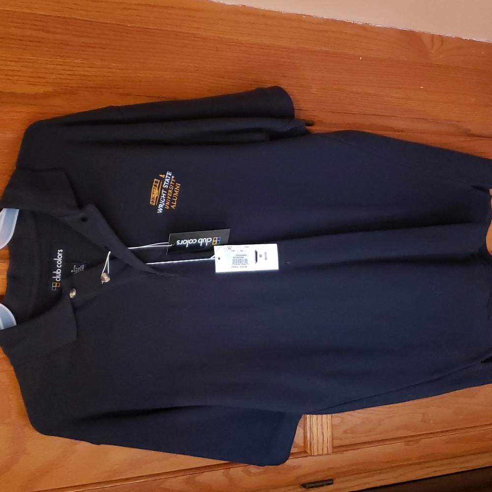 WSU Alum polo short sleeve in black size Men's M nwt Orginally $30 never worn.